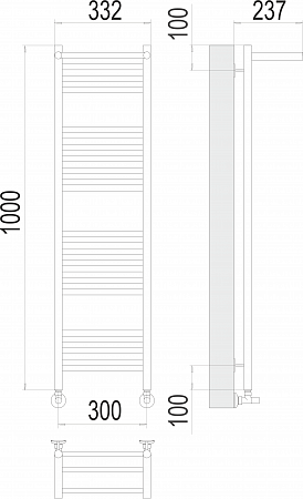 Аврора с/п П20 300х1000 Полотенцесушитель  TERMINUS Нижнекамск - фото 3