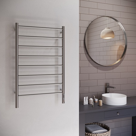 Аврора П8 500х850 Электро Полотенцесушитель TERMINUS Оружейная сталь Нижнекамск - фото 3