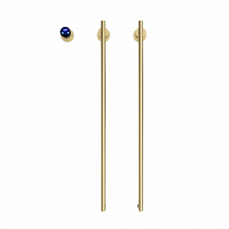 Рондо П2 350х760 электро Полотенцесушитель TERMINUS Брашированное золото Нижнекамск - фото 2