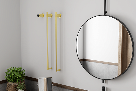 Рондо П2 350х760 электро Полотенцесушитель TERMINUS Брашированное золото Нижнекамск - фото 6