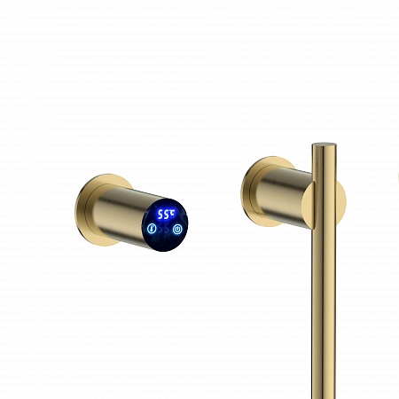 Рондо П2 350х760 электро Полотенцесушитель TERMINUS Брашированное золото Нижнекамск - фото 4